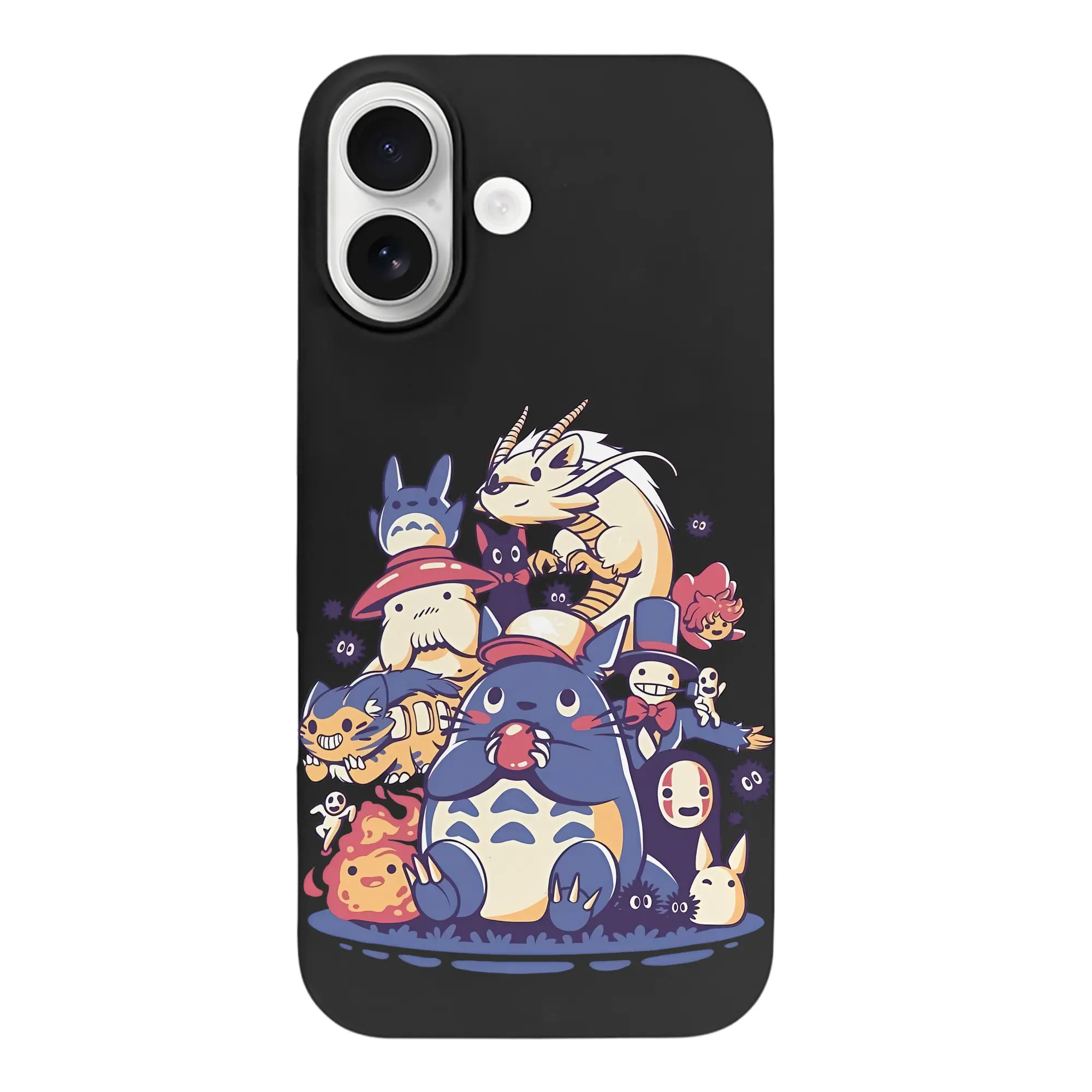 となりのトトロ グッズ トトロ - iPhone 17 シリーズ シリコンケース 薄型 耐衝撃 指紋防止 ソフトタッチカバー 精密フィット 傷防止 保護ケース iPhone 17/17 Air/17 Pro/17 Pro Max 対応